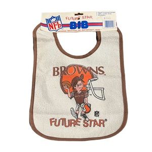 VTG 1987 NFL Future Star Bib Baby Cleveland Browns Football